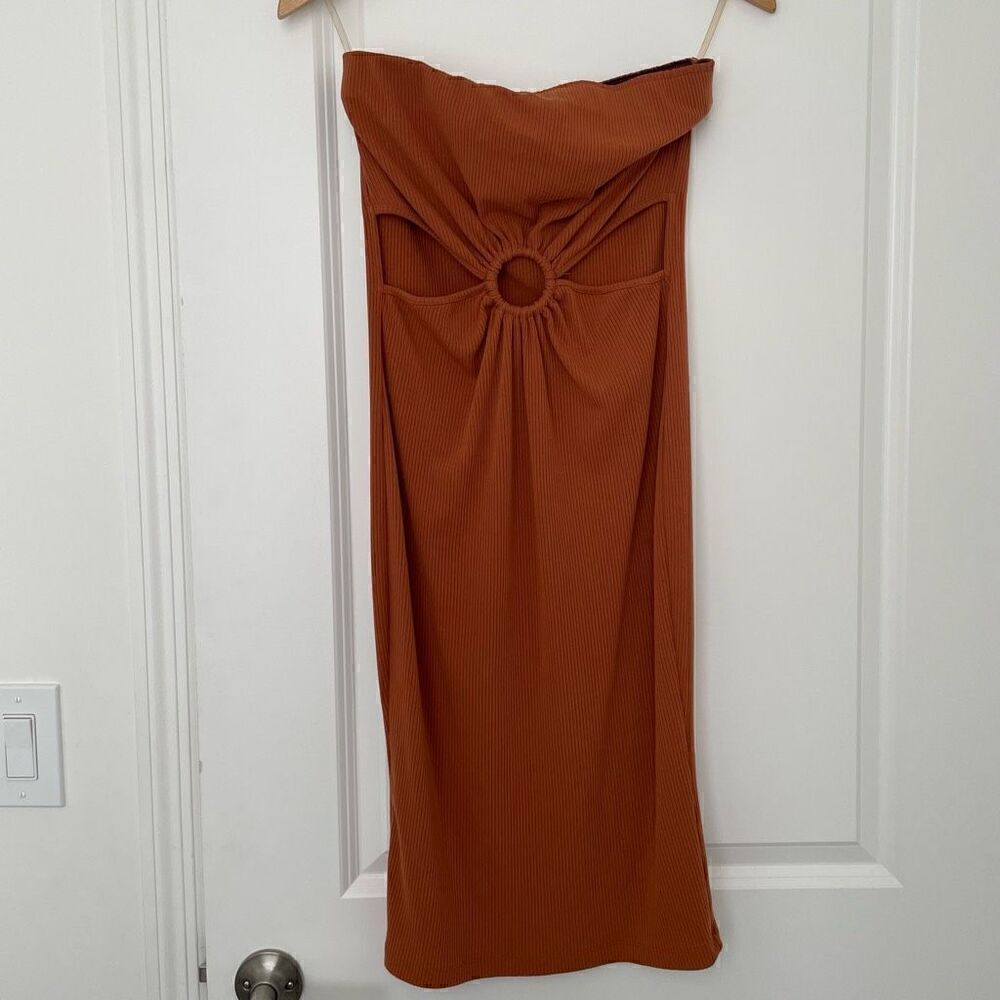Haley & June Ring Cut Out Ribbed Dress Size L